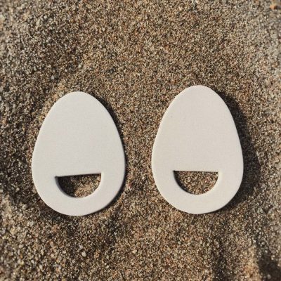 limbo earrings . pentamina studio ivory white earrings